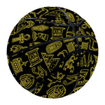 Egyptian Symbols Pattern Print Basketball