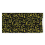Egyptian Symbols Pattern Print Beach Towel