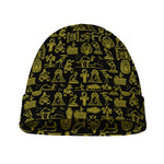 Egyptian Symbols Pattern Print Beanie