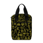 Egyptian Symbols Pattern Print Bible Tote Bag