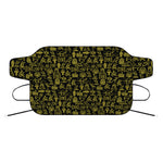 Egyptian Symbols Pattern Print Car Windshield Snow Cover