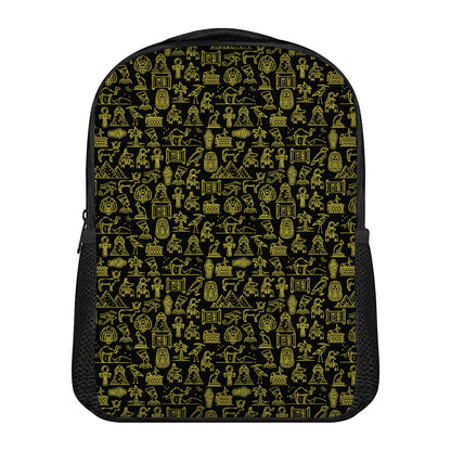 Egyptian Symbols Pattern Print Casual Backpack