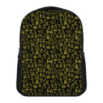 Egyptian Symbols Pattern Print Casual Backpack