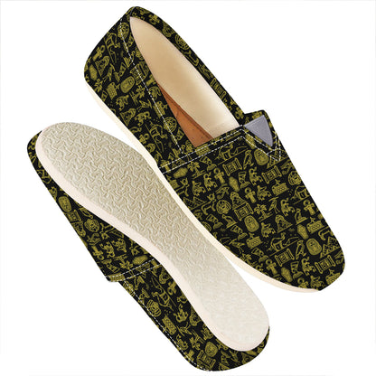Egyptian Symbols Pattern Print Casual Shoes
