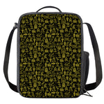 Egyptian Symbols Pattern Print Crossbody Lunch Bag