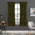 Egyptian Symbols Pattern Print Grommet Curtain Panels
