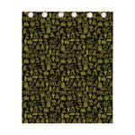 Egyptian Symbols Pattern Print Curtain