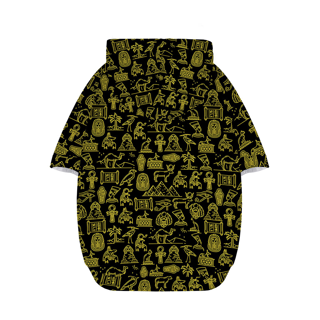 Egyptian Symbols Pattern Print Dog Zip Up Hoodie