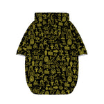 Egyptian Symbols Pattern Print Dog Zip Up Hoodie