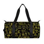 Egyptian Symbols Pattern Print Gym Bag