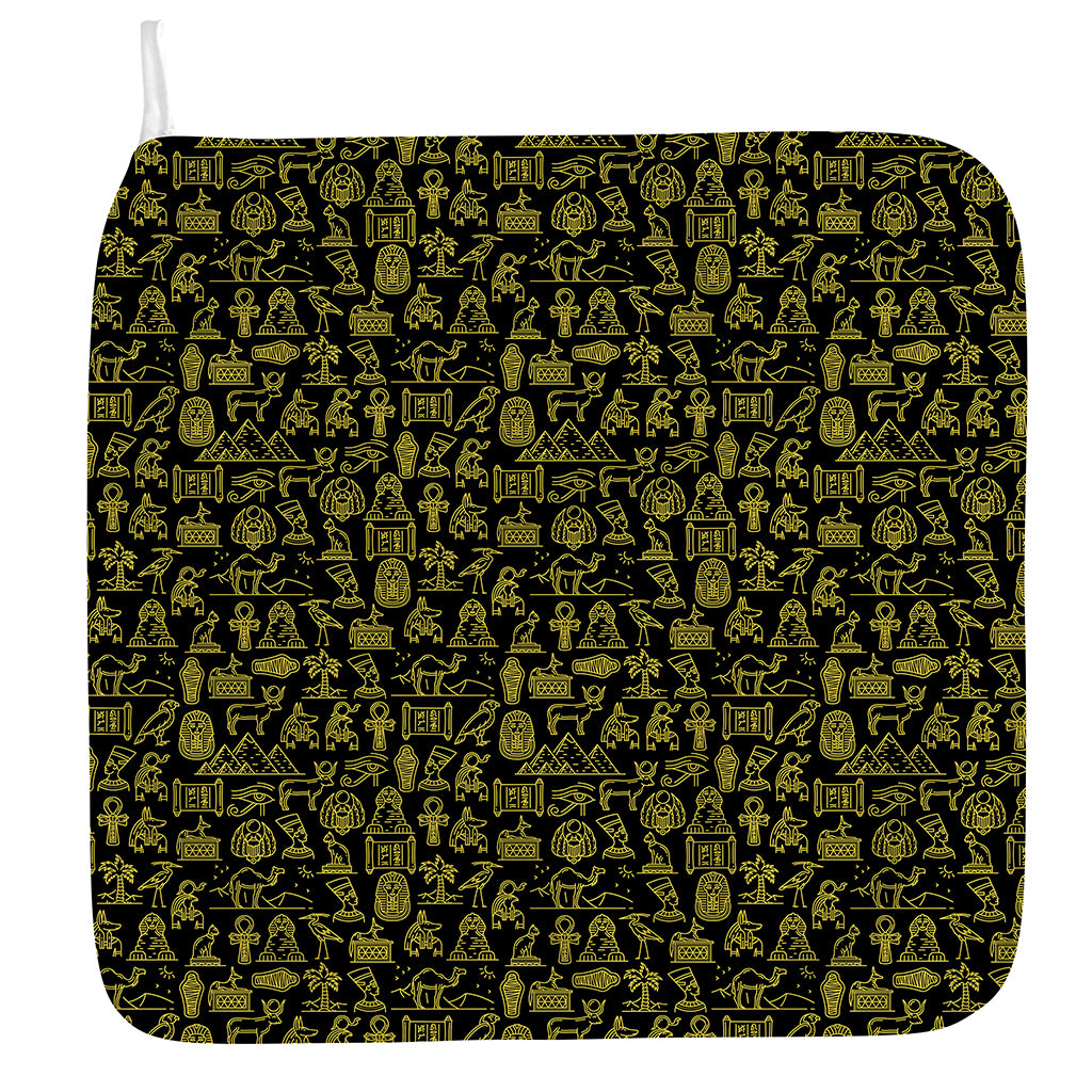 Egyptian Symbols Pattern Print Hand Towel
