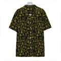 Egyptian Symbols Pattern Print Hawaiian Shirt