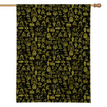 Egyptian Symbols Pattern Print House Flag