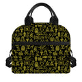 Egyptian Symbols Pattern Print Insulated Lunch Bag