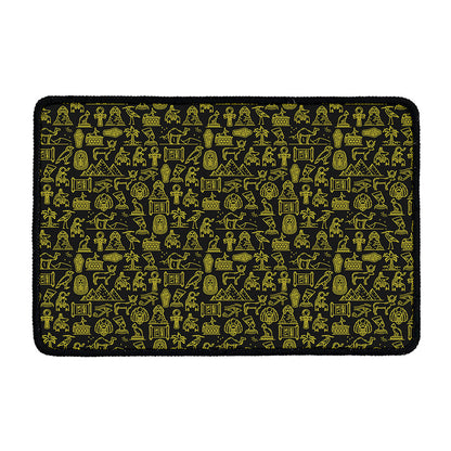 Egyptian Symbols Pattern Print Kitchen Mat
