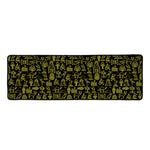 Egyptian Symbols Pattern Print Long Kitchen Mat