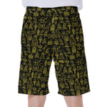 Egyptian Symbols Pattern Print Men's Beach Shorts