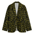 Egyptian Symbols Pattern Print Men's Blazer