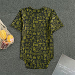 Egyptian Symbols Pattern Print Men's Bodysuit