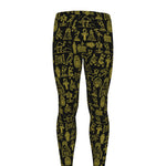 Egyptian Symbols Pattern Print Men's leggings