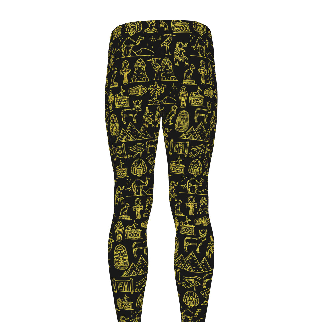 Egyptian Symbols Pattern Print Men's leggings