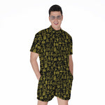Egyptian Symbols Pattern Print Men's Rompers