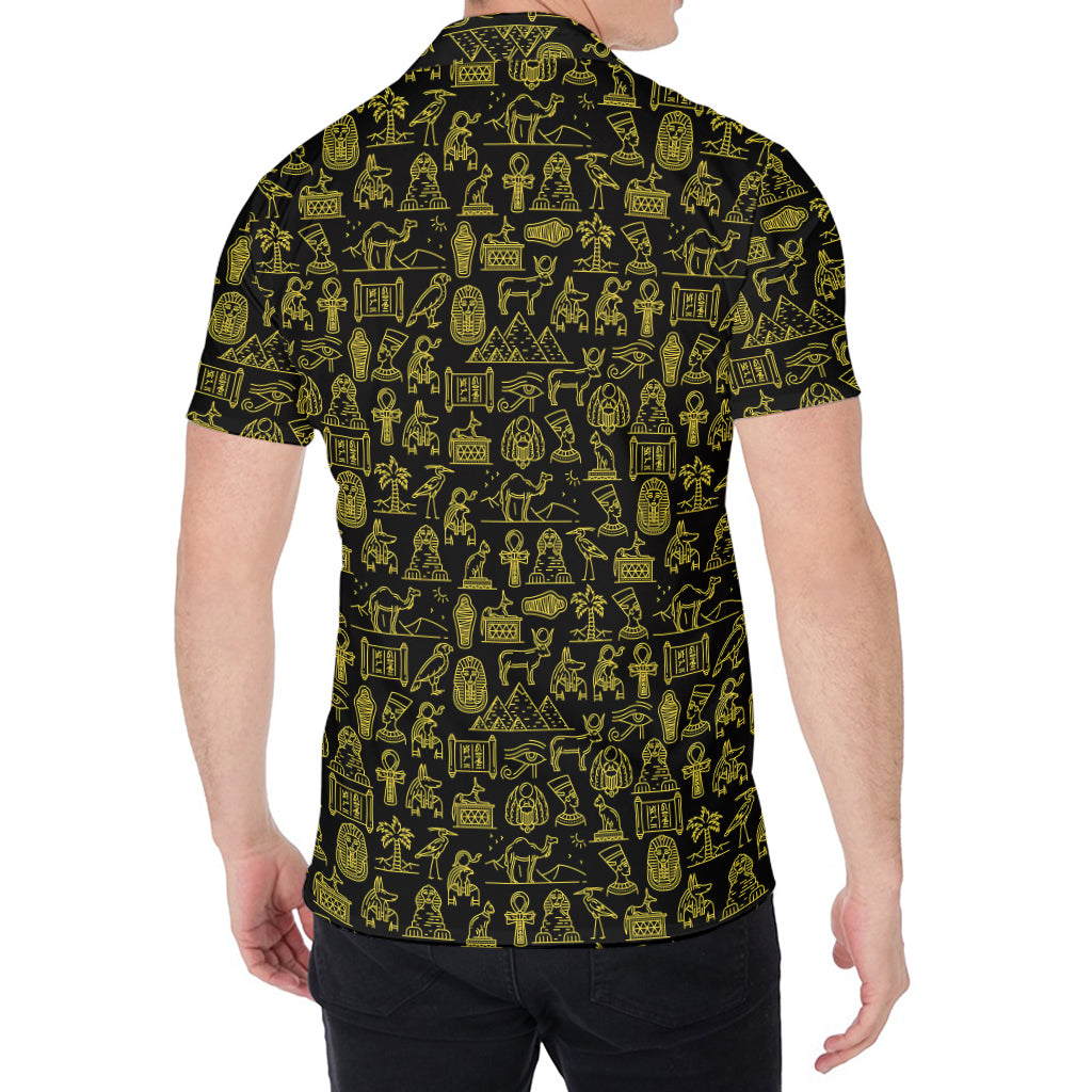 Egyptian Symbols Pattern Print Men's Shirt