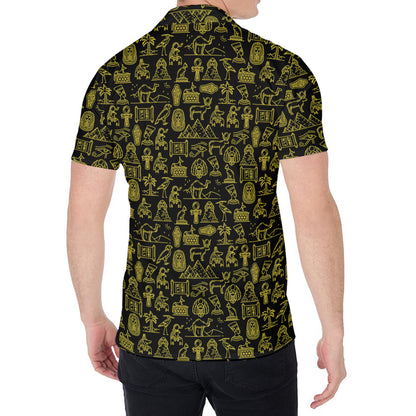 Egyptian Symbols Pattern Print Men's Shirt