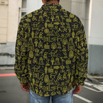 Egyptian Symbols Pattern Print Men's Shirt Jacket