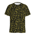 Egyptian Symbols Pattern Print Men's Athletic T-Shirt