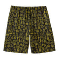 Egyptian Symbols Pattern Print Men's Swim Trunks