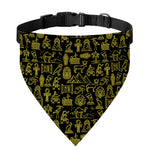 Egyptian Symbols Pattern Print Over The Collar Dog Bandana