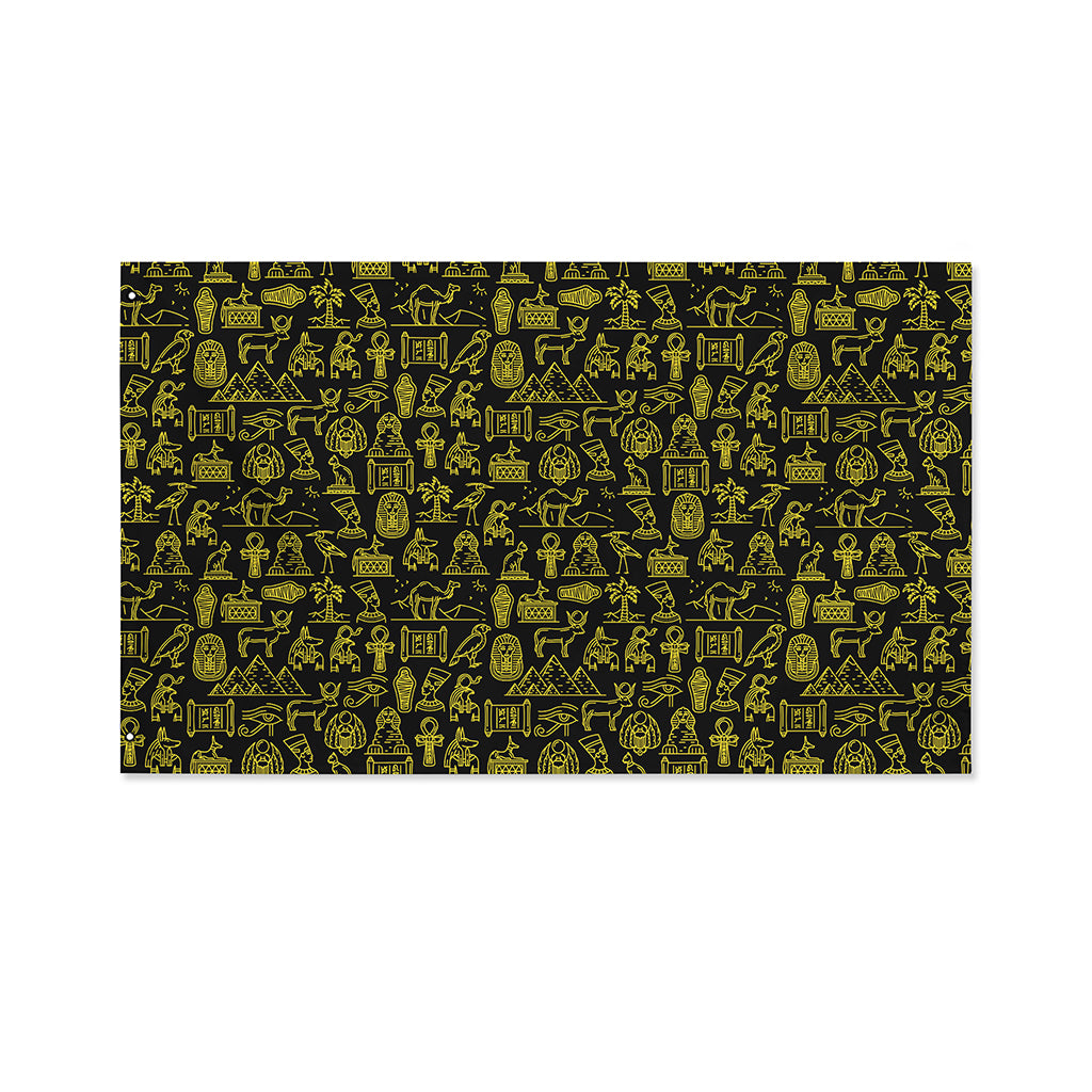 Egyptian Symbols Pattern Print Polyester Flag