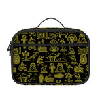 Egyptian Symbols Pattern Print Portable Lunch Bag