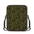 Egyptian Symbols Pattern Print Rectangular Crossbody Bag