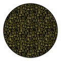 Egyptian Symbols Pattern Print Round Floor Mat