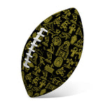 Egyptian Symbols Pattern Print Rugby Ball