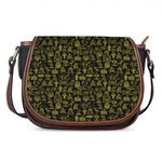 Egyptian Symbols Pattern Print Saddle Bag