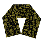 Egyptian Symbols Pattern Print Scarf