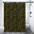 Egyptian Symbols Pattern Print Shower Curtain