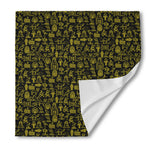 Egyptian Symbols Pattern Print Silk Bandana