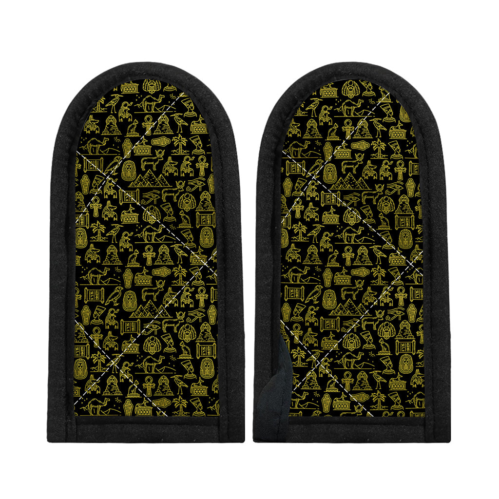 Egyptian Symbols Pattern Print Skillet Handle Cover