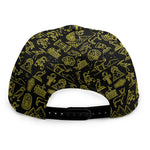 Egyptian Symbols Pattern Print Snapback Cap