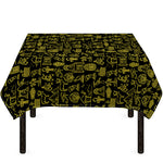 Egyptian Symbols Pattern Print Tablecloth