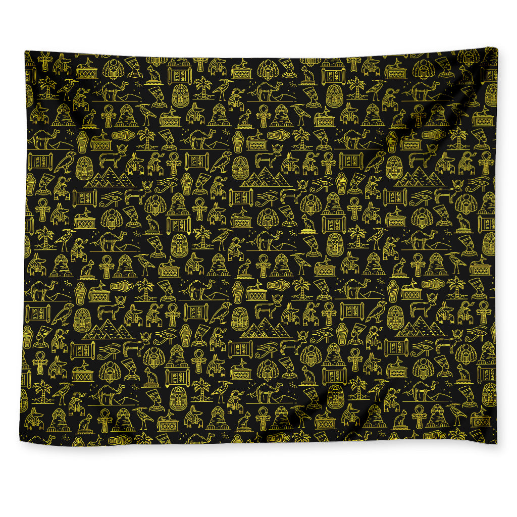 Egyptian Symbols Pattern Print Tapestry