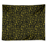 Egyptian Symbols Pattern Print Tapestry