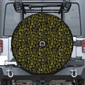 Egyptian Symbols Pattern Print Tire Cover With Camera Hole