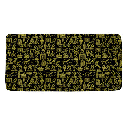 Egyptian Symbols Pattern Print Towel