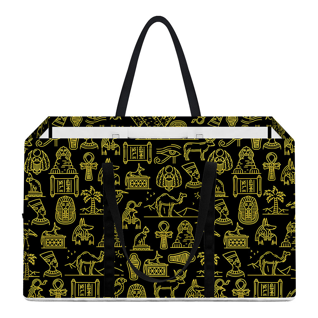 Egyptian Symbols Pattern Print Utility Tote Bag