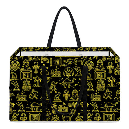 Egyptian Symbols Pattern Print Utility Tote Bag